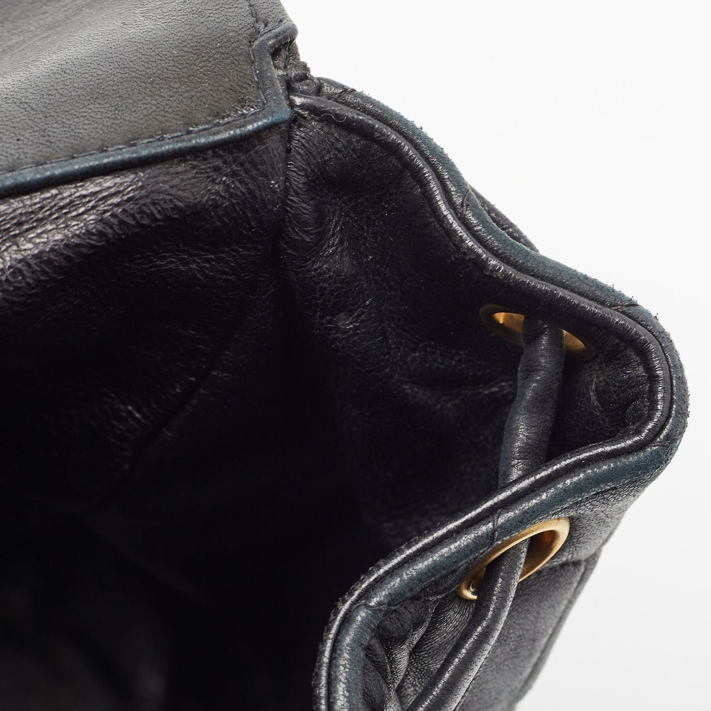 CHANEL Black Quilted Leather Vintage Duma Backpack