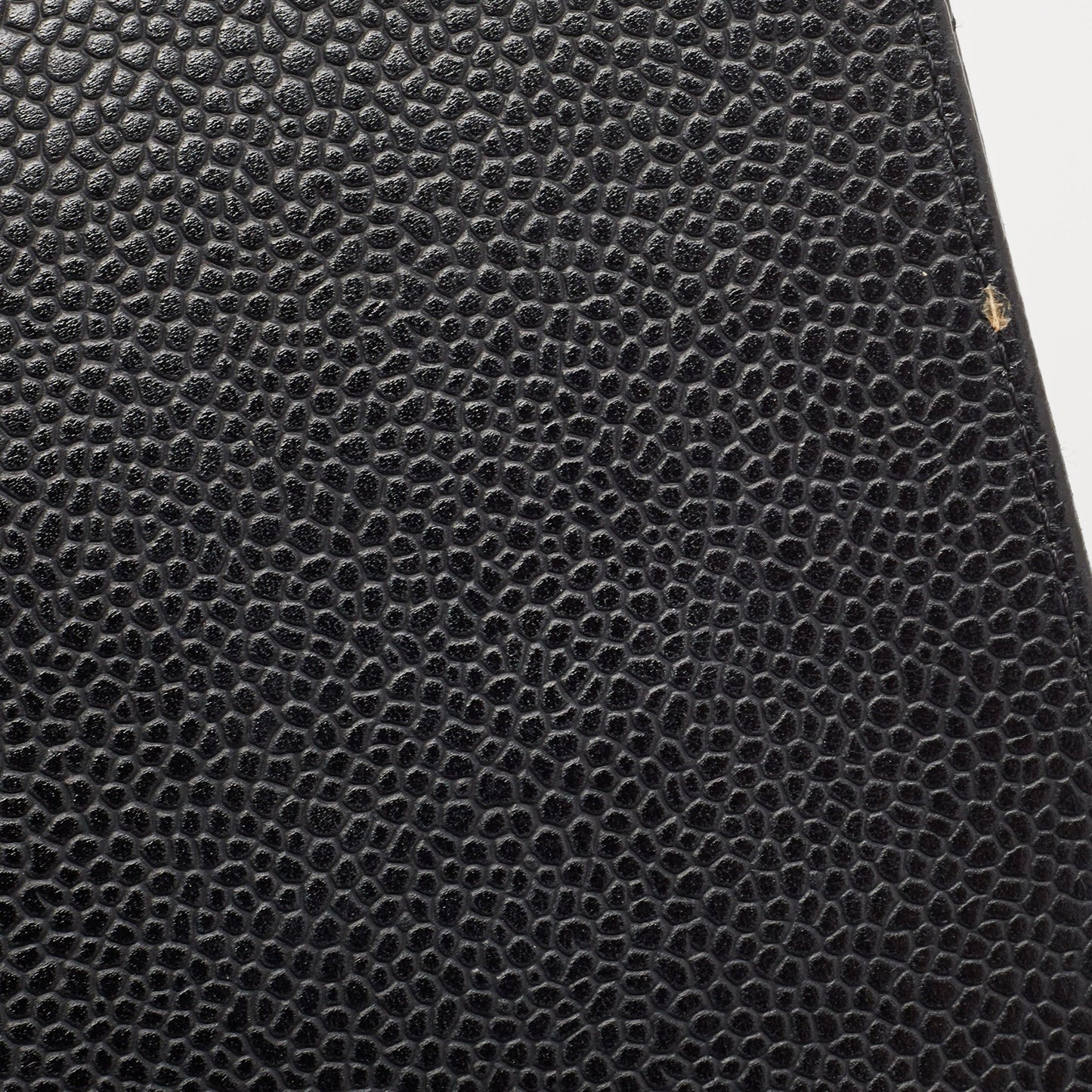CHANEL Black Quilted Caviar Leather Maxi Classic Single Flap Bag