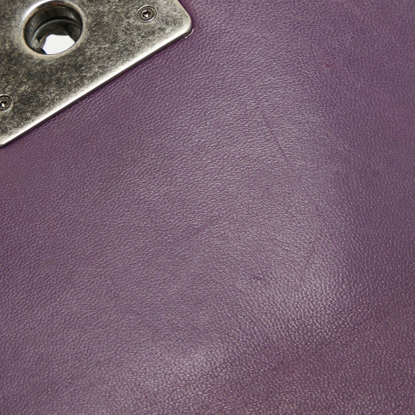 CHANEL Purple Velvet Small Boy Bag