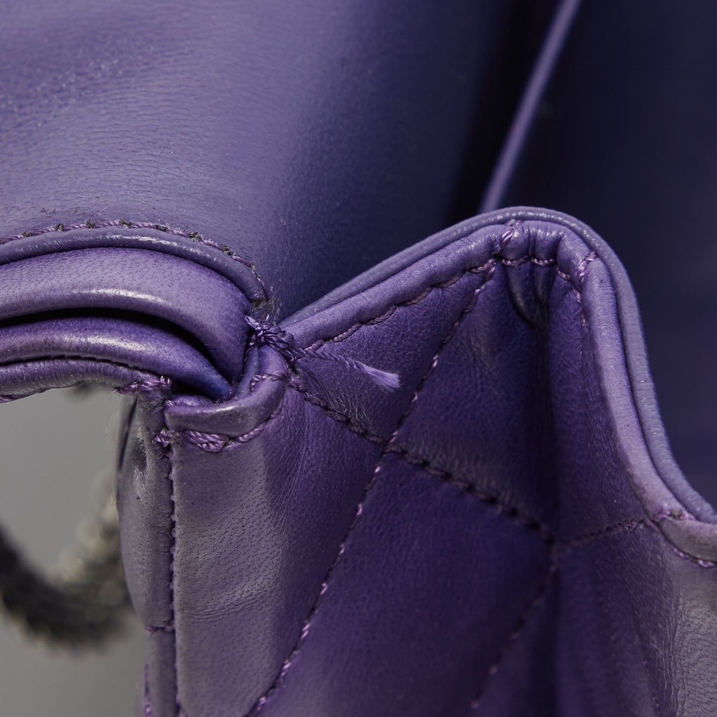 CHANEL Purple Quilted Leather 227 Reissue 2.55 Flap Bag