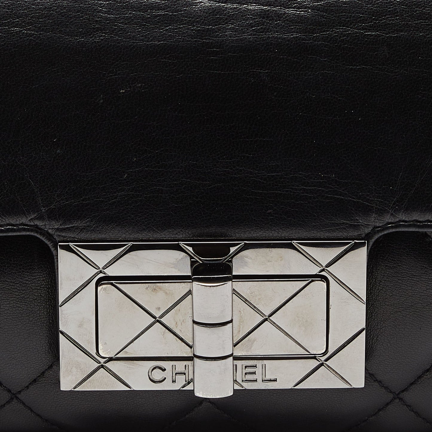 CHANEL Black Quilted Leather Reissue Flap Bag