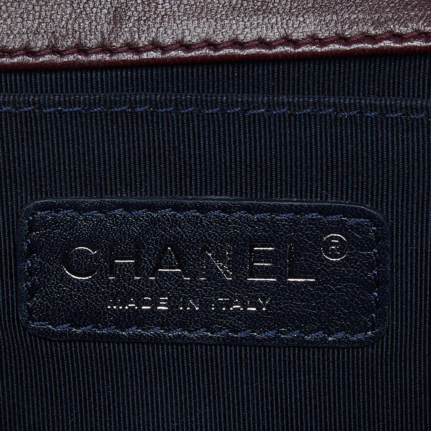 CHANEL Burgundy Quilted Tweed,Leather and Velvet Medium Boy Flap Bag