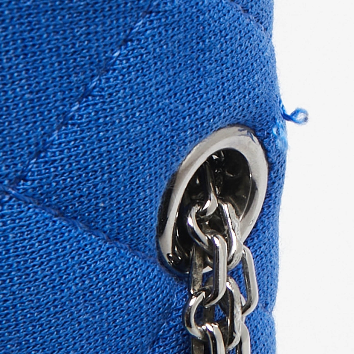 CHANEL Blue Jersey Classic 227 Reissue 2.55 Flap Bag