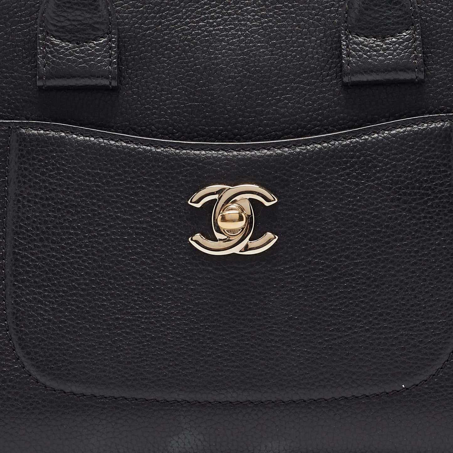 CHANEL Black Leather Mini Neo Executive Tote