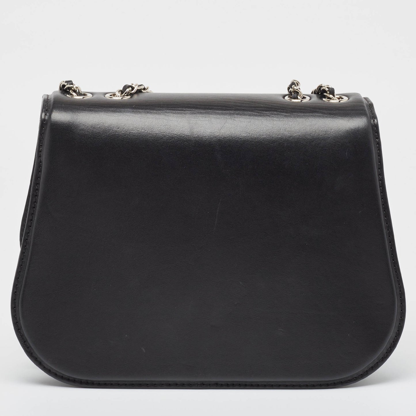 CHANEL Black Leather Medium Braided Chic Flap Bag