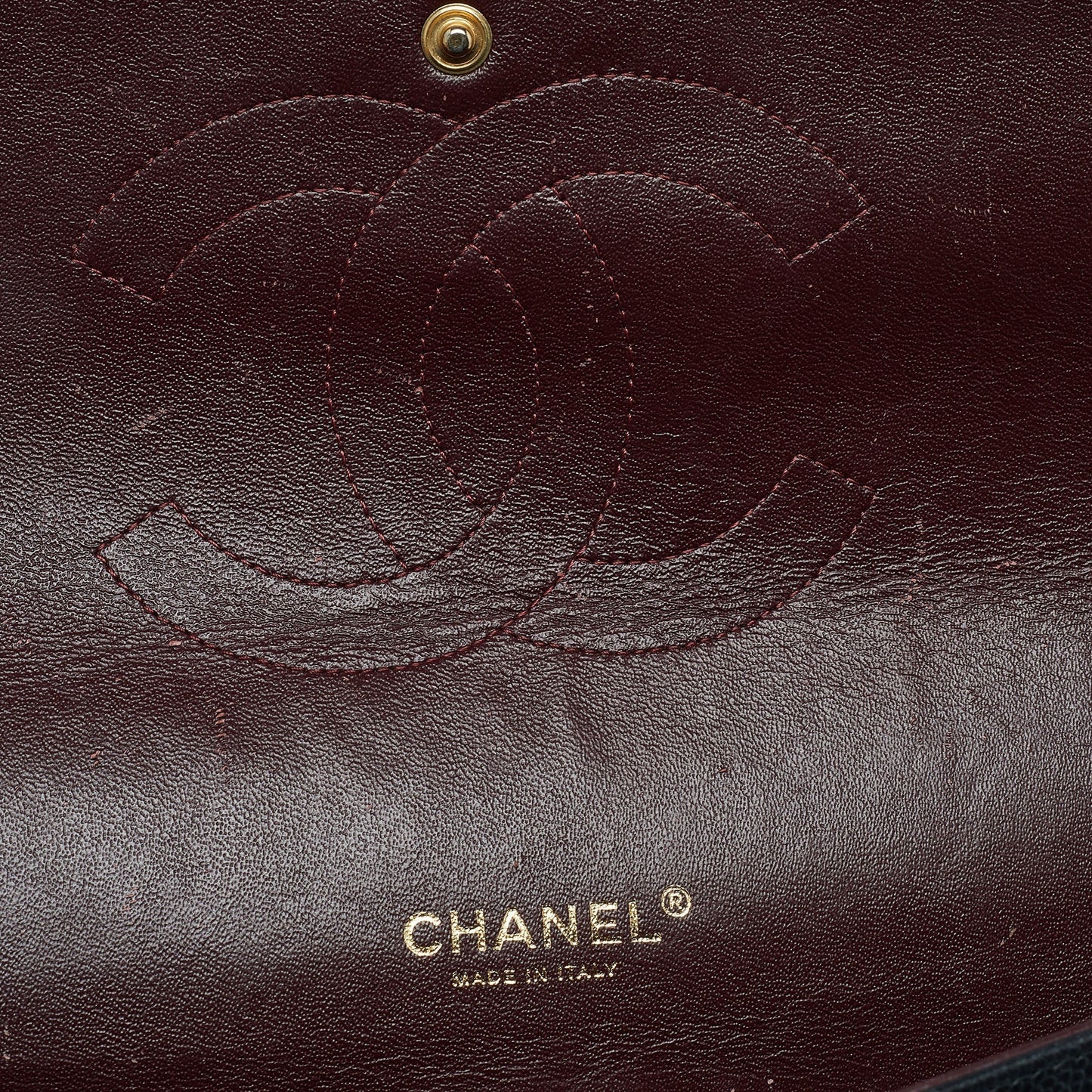 CHANEL Black Quilted Caviar Leather Maxi Classic Double Flap Bag