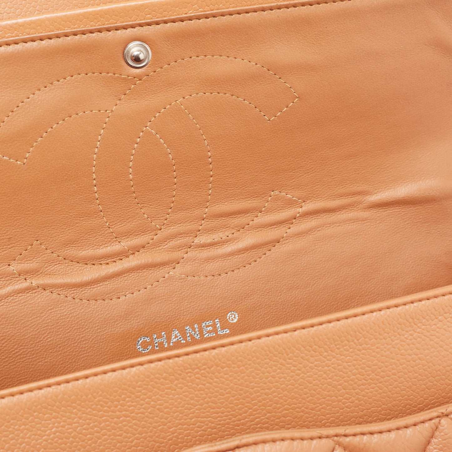 CHANEL Brown Quilted Leather Jumbo Classic Double Flap Bag