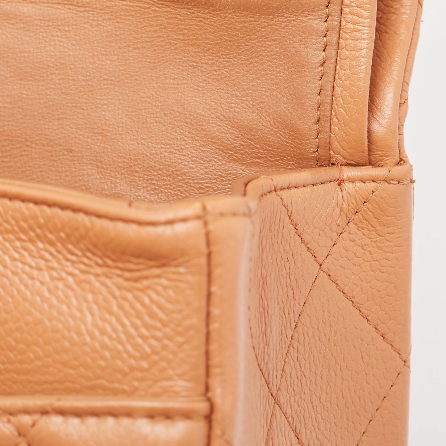 CHANEL Brown Quilted Leather Jumbo Classic Double Flap Bag