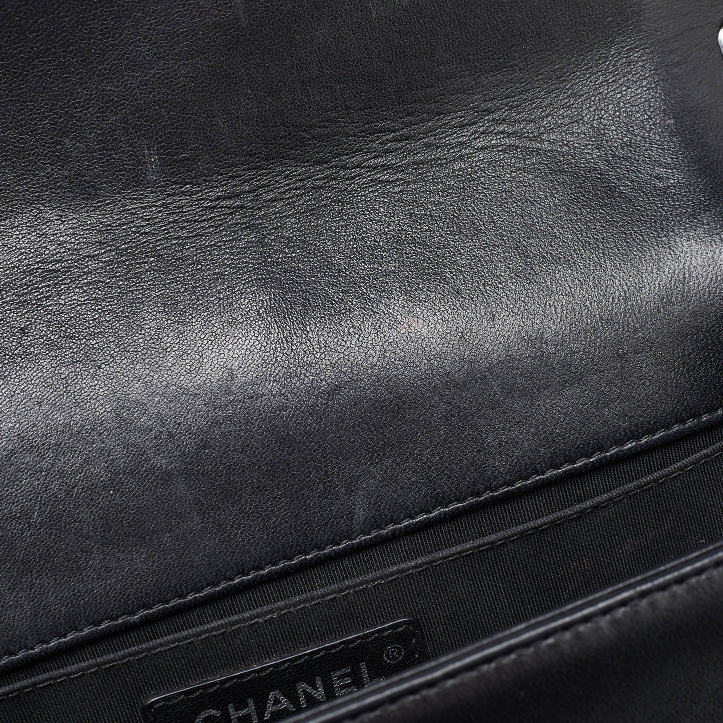 CHANEL Black Quilted Leather Medium Boy Flap Bag