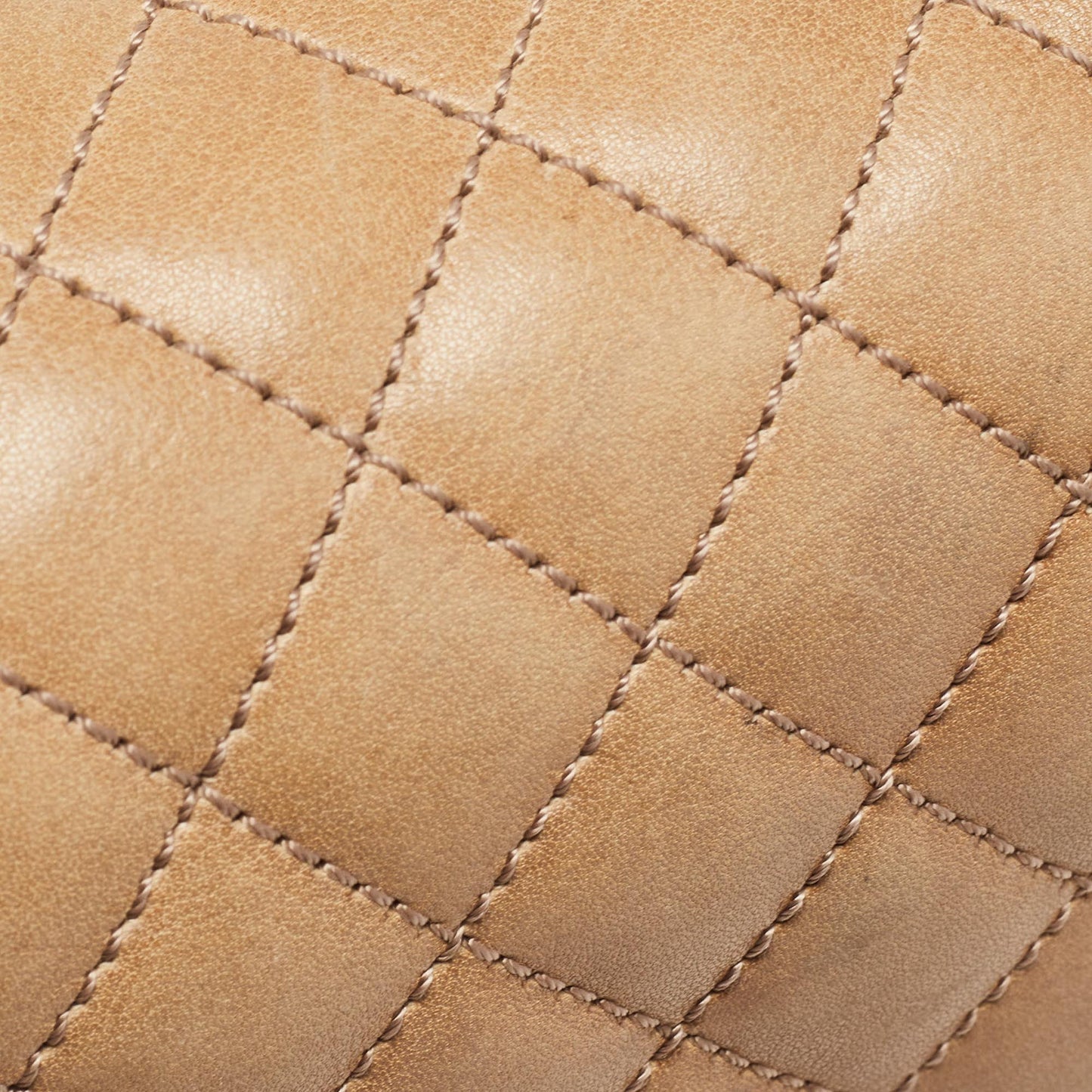 CHANEL Brown Marble Effect Quilted Leather New Medium Boy Flap Bag