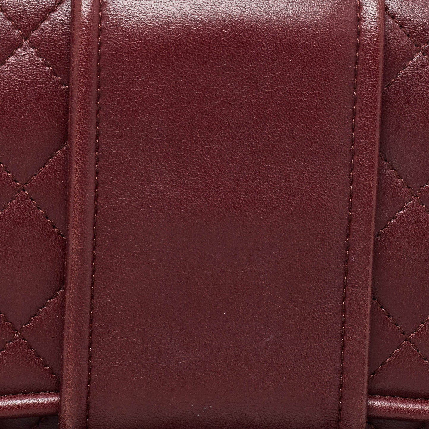 CHANEL Burgundy Quilted Leather Elementary Chic Flap Bag