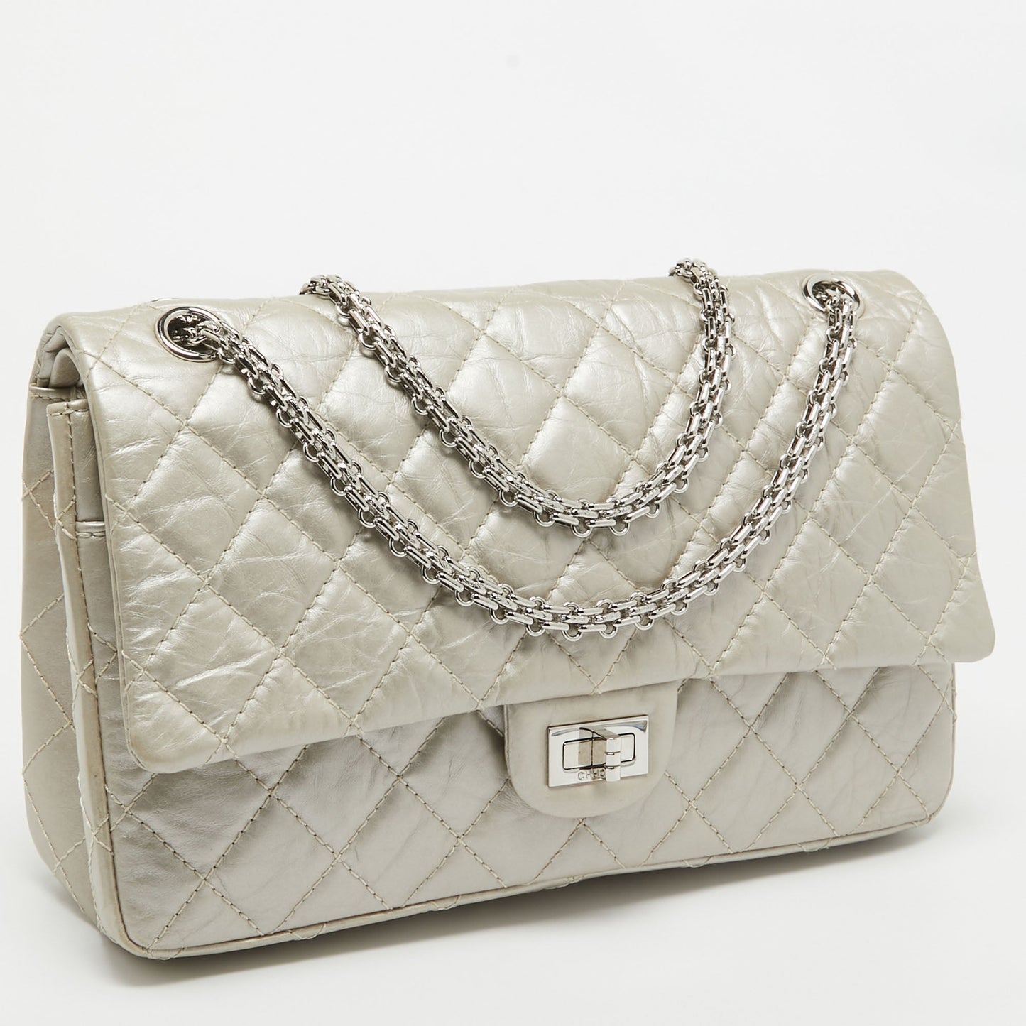 CHANEL Beige Quilted Leather 226 Classic Reissue 2.55 Flap Bag