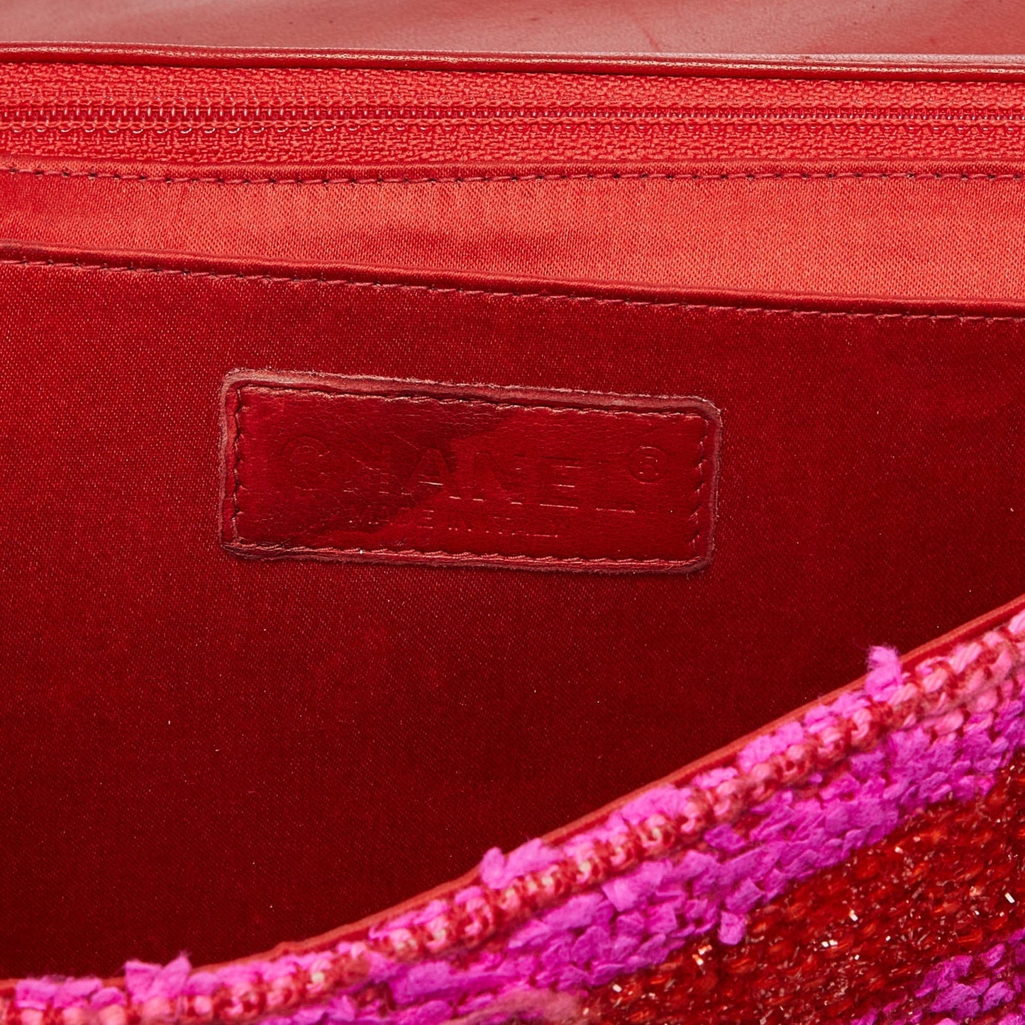 CHANEL Multicolor Tweed Medium Classic Single Flap Bag