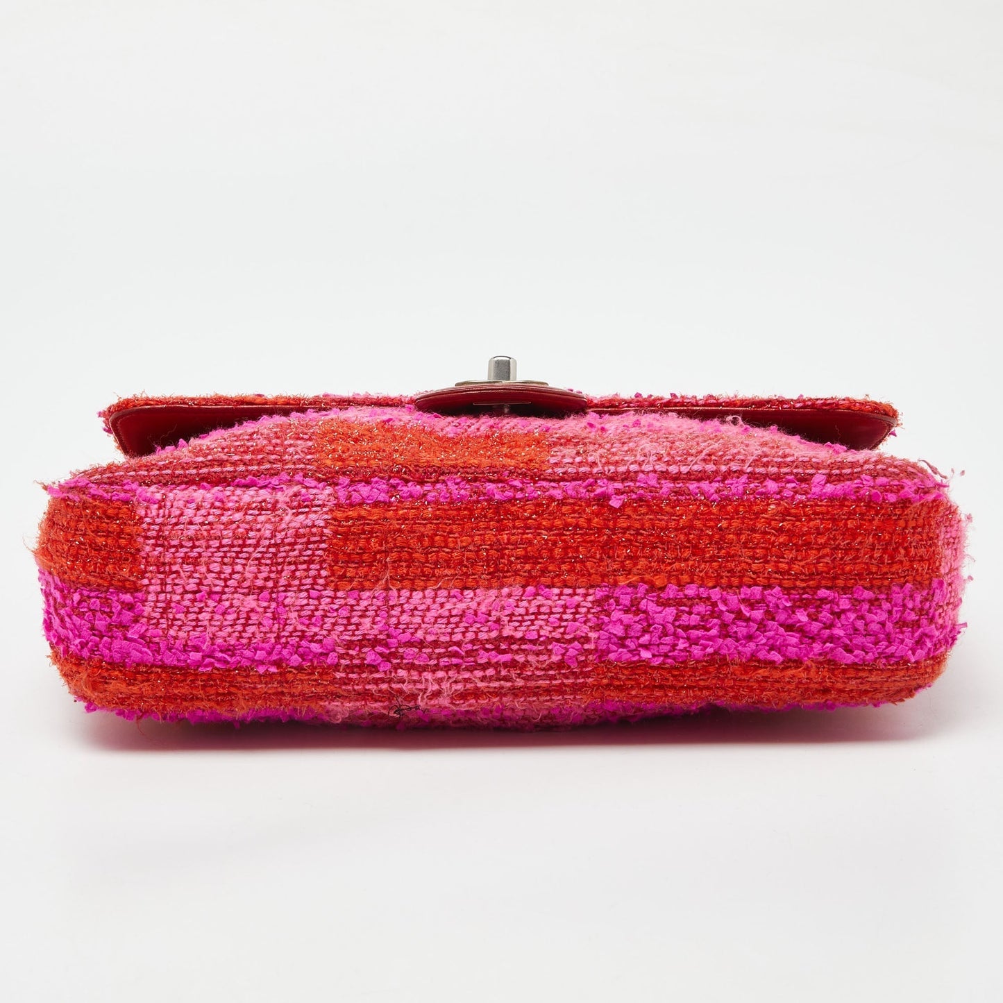 CHANEL Multicolor Tweed Medium Classic Single Flap Bag