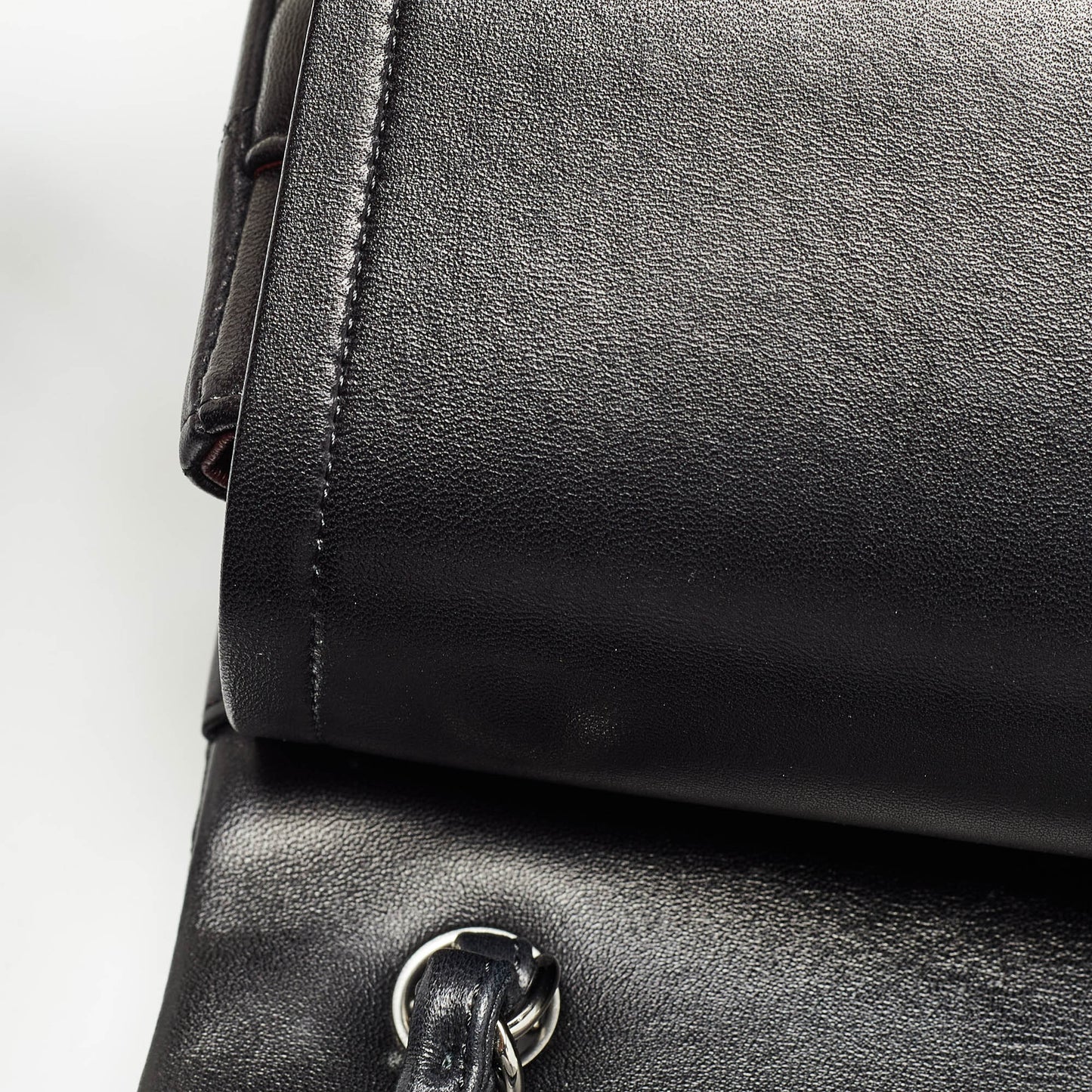 CHANEL Black Quilted Leather Jumbo Classic Double Flap Bag