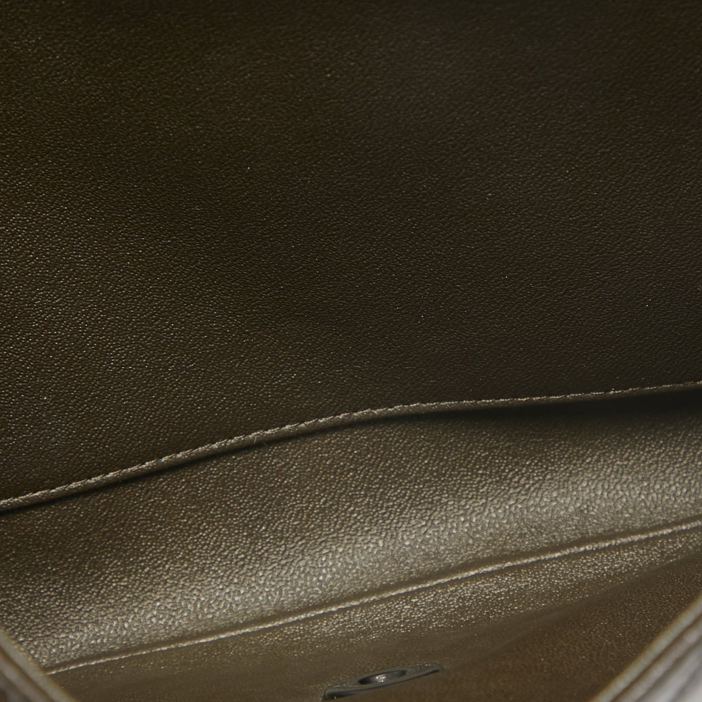 CHANEL Choco Brown Quilted Leather Classic Flap Chain Clutch