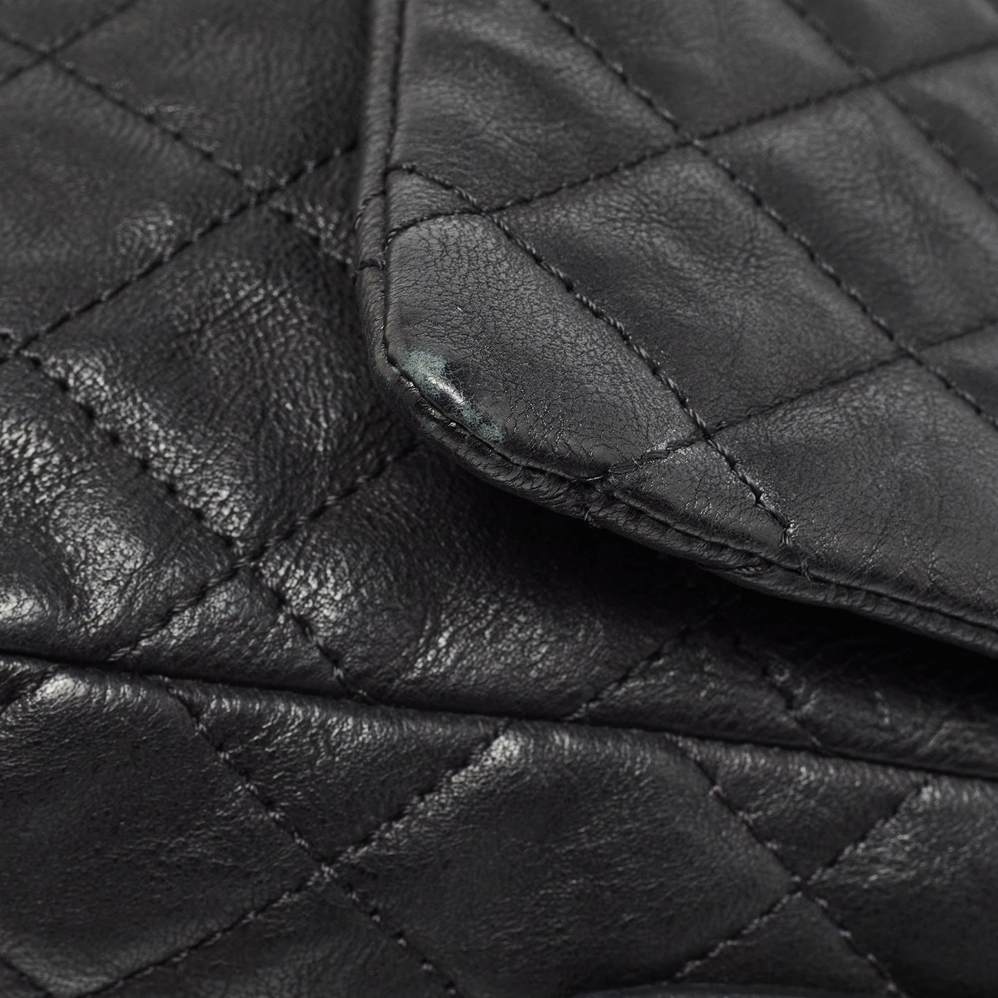 CHANEL Black Quilted Leather Easy Reissue Messenger Bag