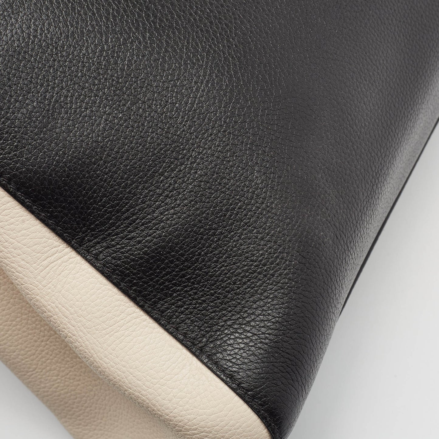 CHANEL Black/Cream Leather Small Neo Executive Shopper Tote