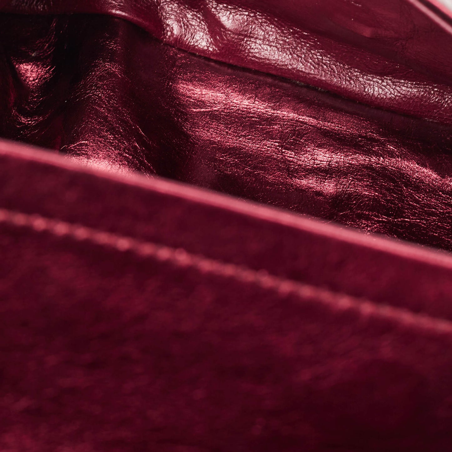 CHANEL Metallic Burgundy Quilted Aged Leather Classic 226 Reissue 2.55 Flap Bag