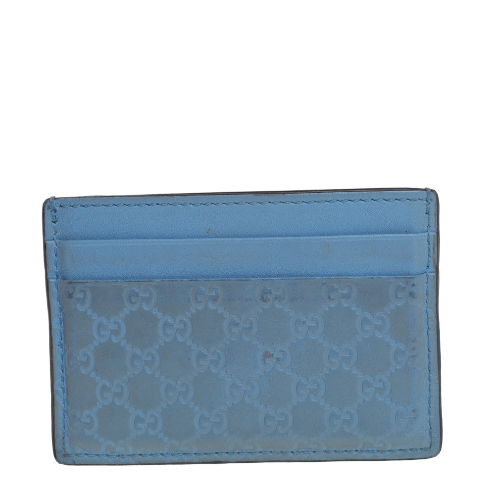 Luxury Gucci Trending 2025 Blue MicroLuxury Gucci Trending 2025ssima Leather Card Holder