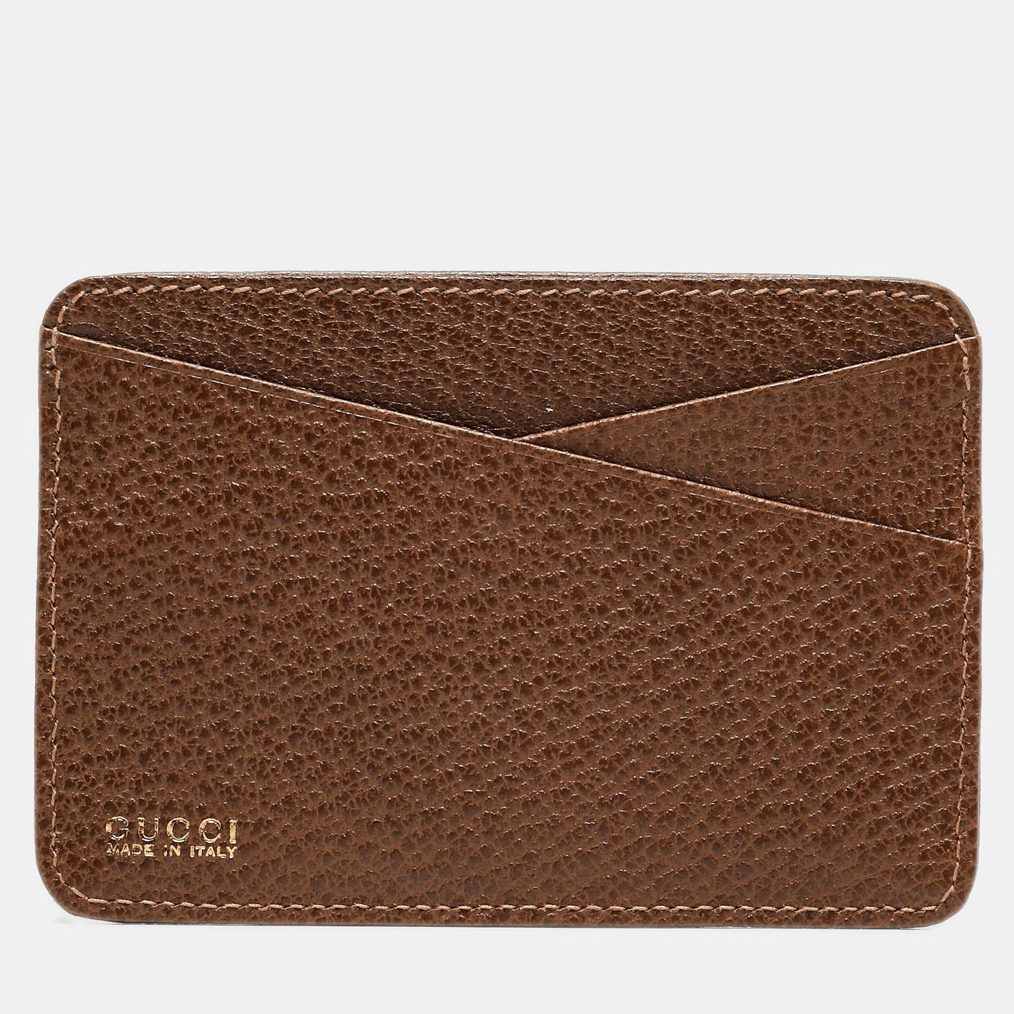 Luxury Gucci Trending 2025 Brown GG Canvas and Leather Card Holder
