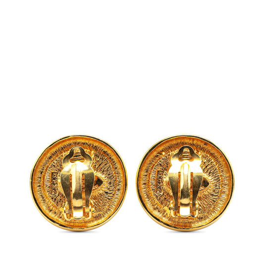 Chanel Coco Mark Gold Earrings