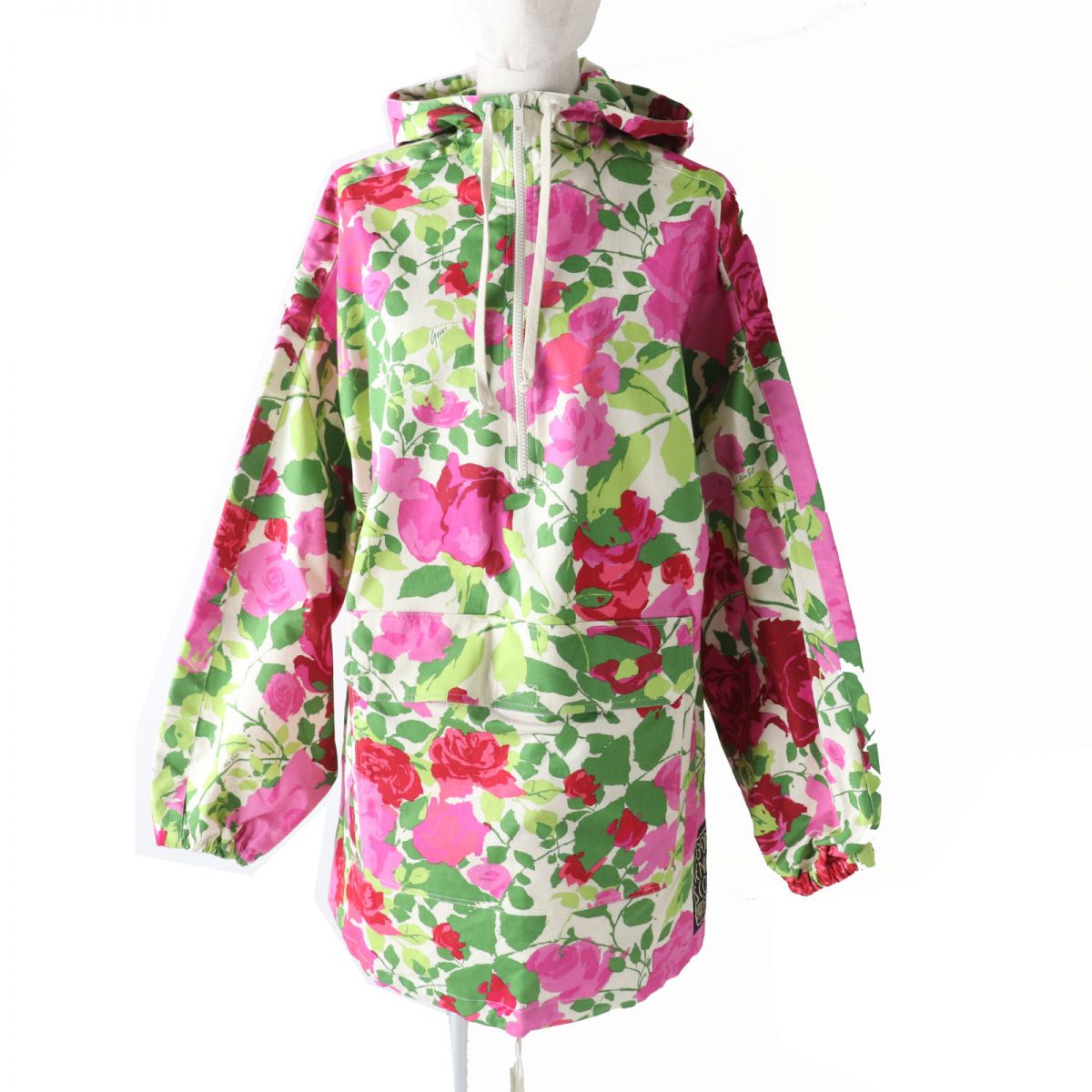 Luxury Gucci Trending 2025 Rose Print Parka Anorak XS
