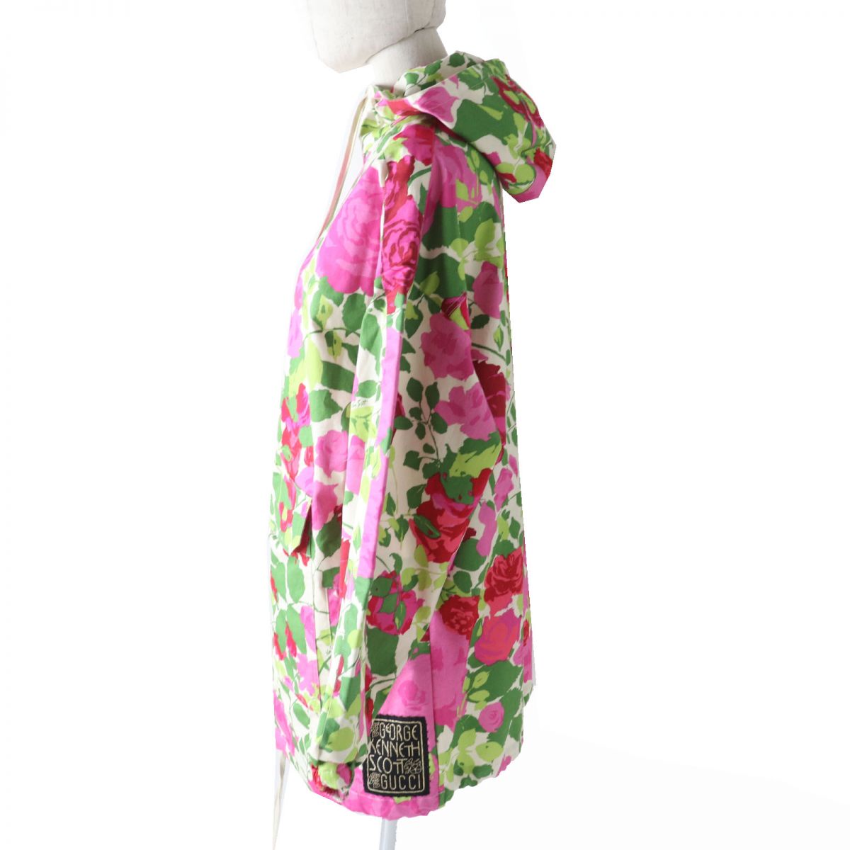 Luxury Gucci Trending 2025 Rose Print Parka Anorak XS