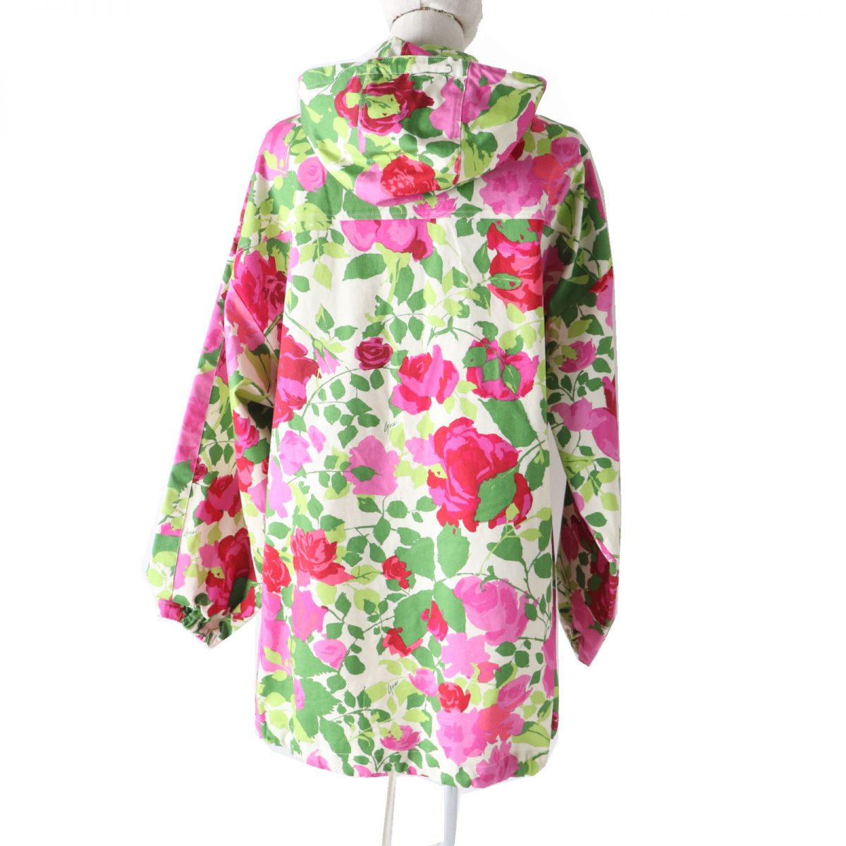Luxury Gucci Trending 2025 Rose Print Parka Anorak XS