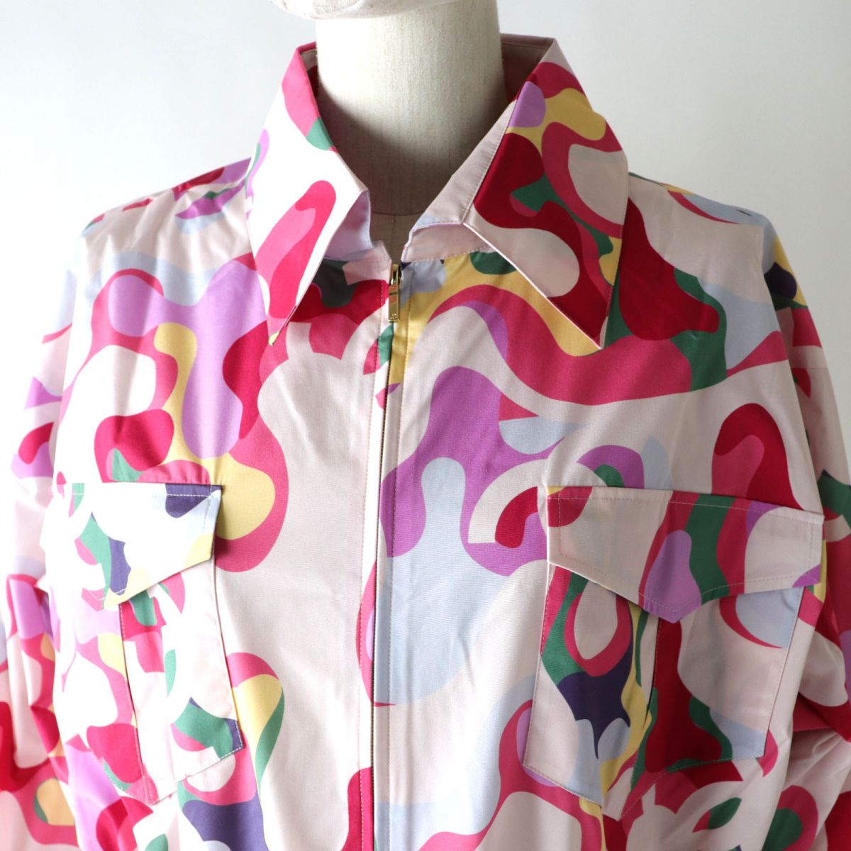 Chanel Silk Zip-Up Jacket Hoodie 34