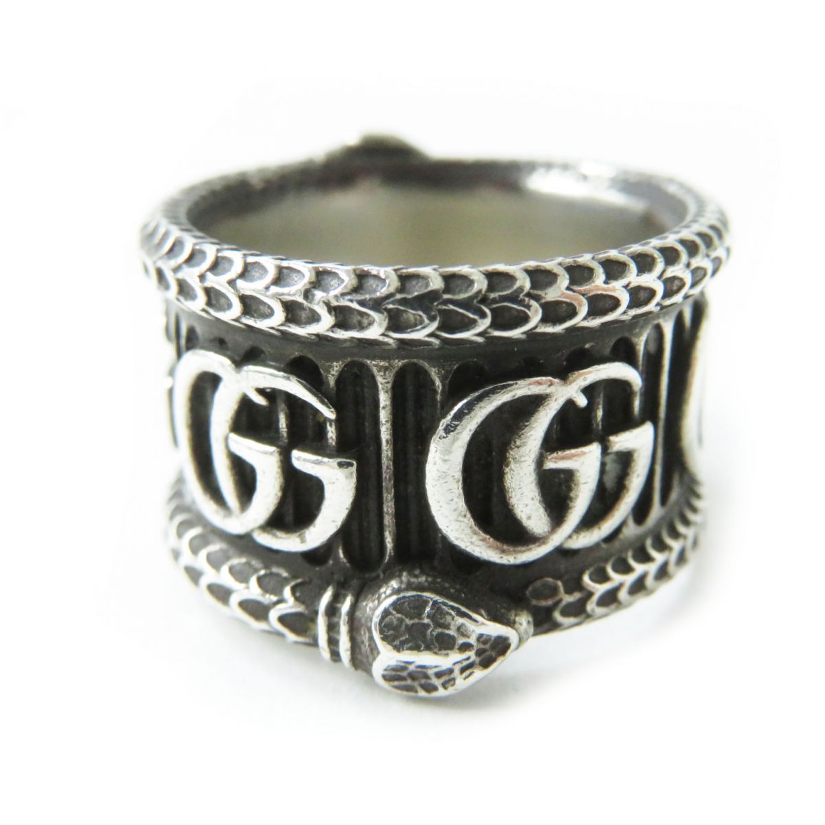 Luxury Gucci Trending 2025 AG925 Snake & Double G Ring