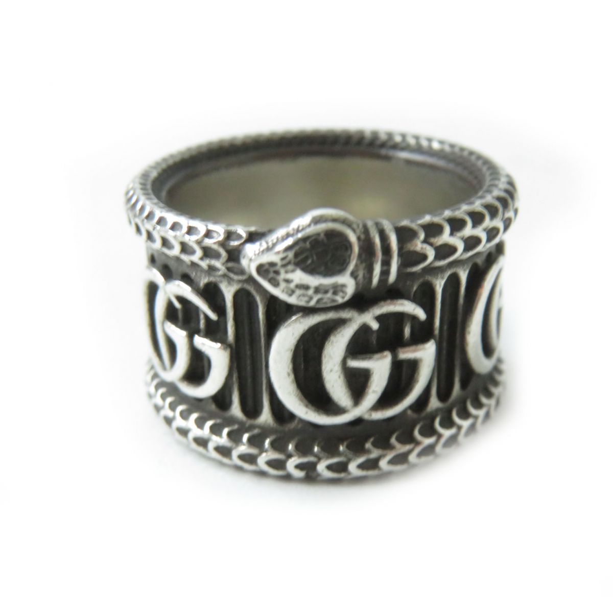 Luxury Gucci Trending 2025 AG925 Snake & Double G Ring
