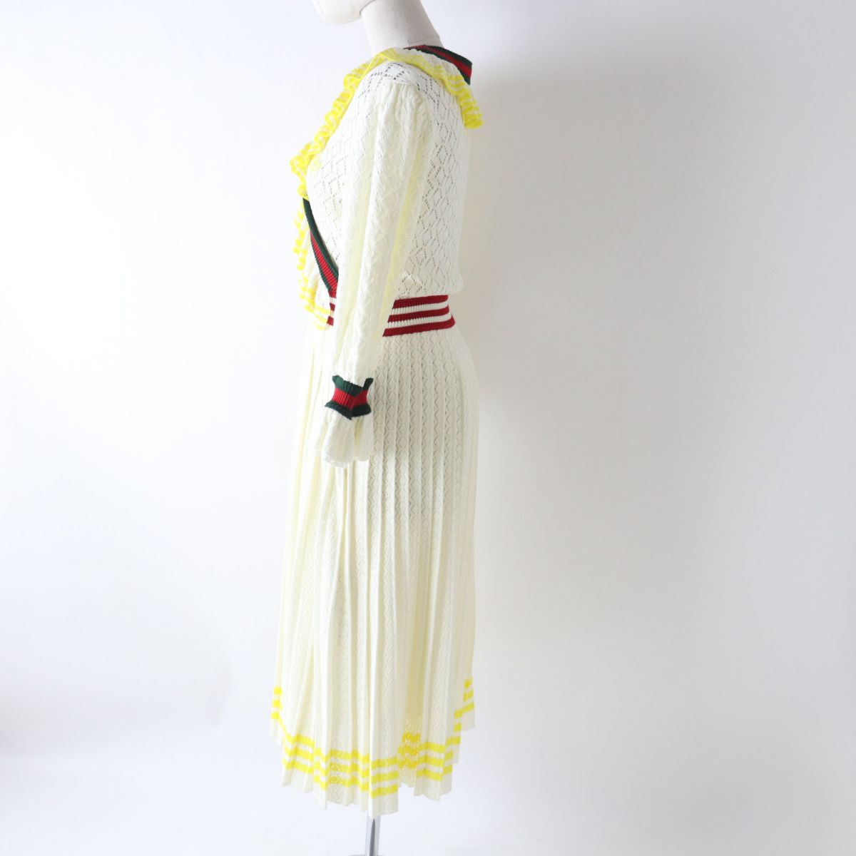 Luxury Gucci Trending 2025 x Adidas Knit Dress White Multi M