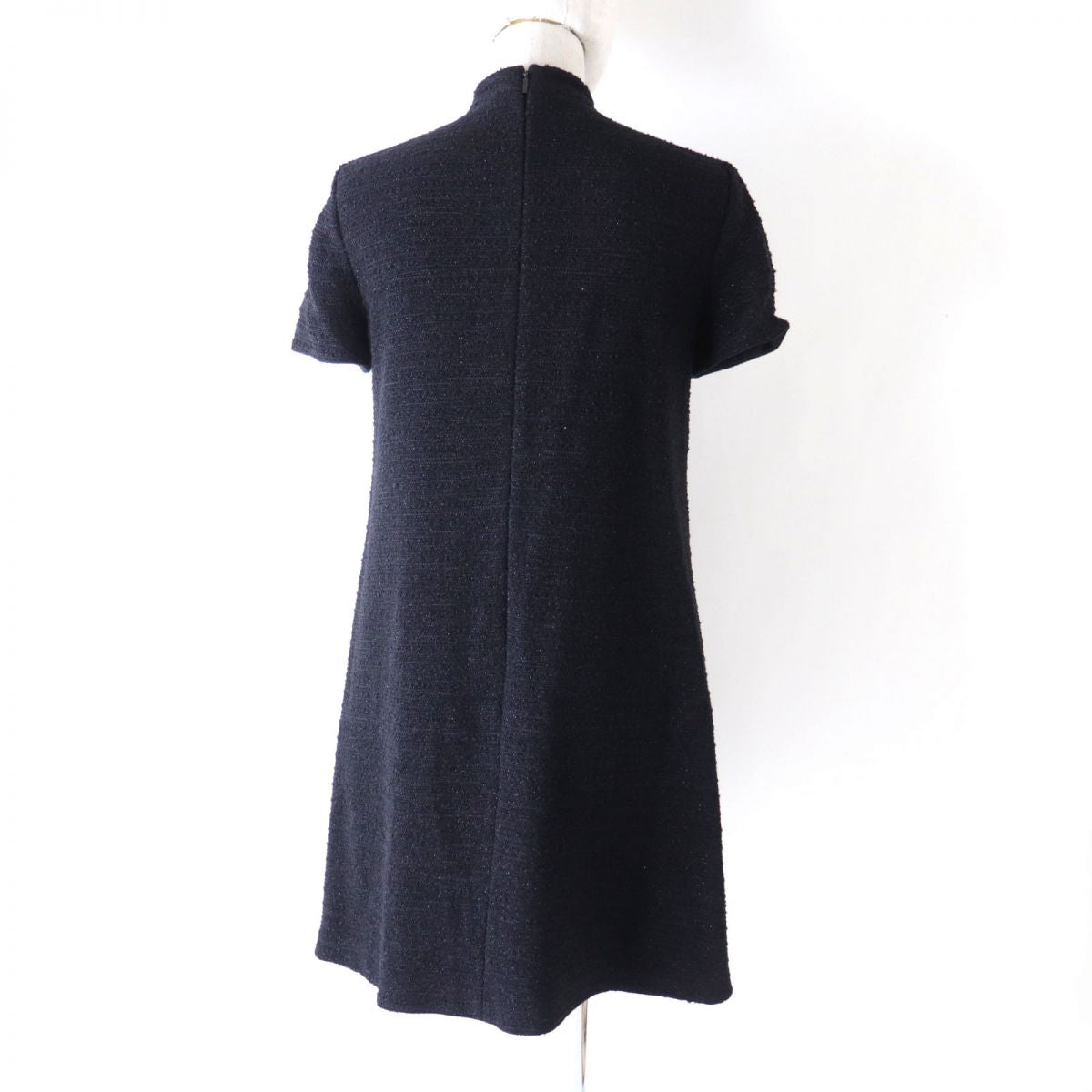 Luxury Gucci Trending 2025 Women's Glitter Tweed Dress Black 38