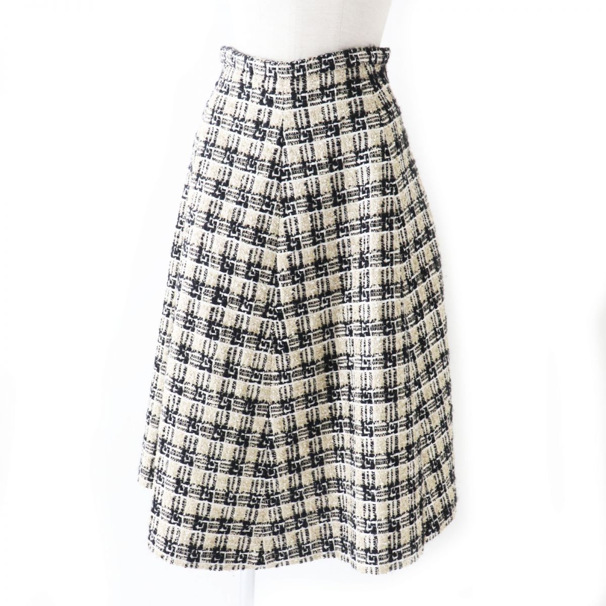 Luxury Gucci Trending 2025 Women's Tweed G Logo Flared Skirt