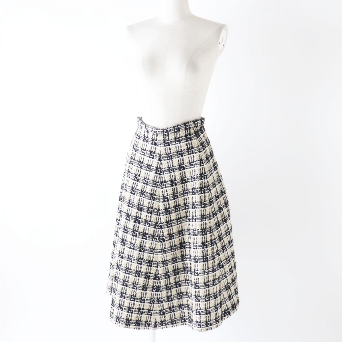 Luxury Gucci Trending 2025 Women's Tweed G Logo Flared Skirt