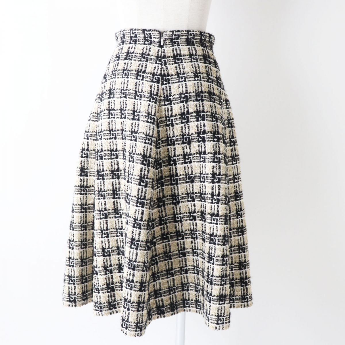 Luxury Gucci Trending 2025 Women's Tweed G Logo Flared Skirt