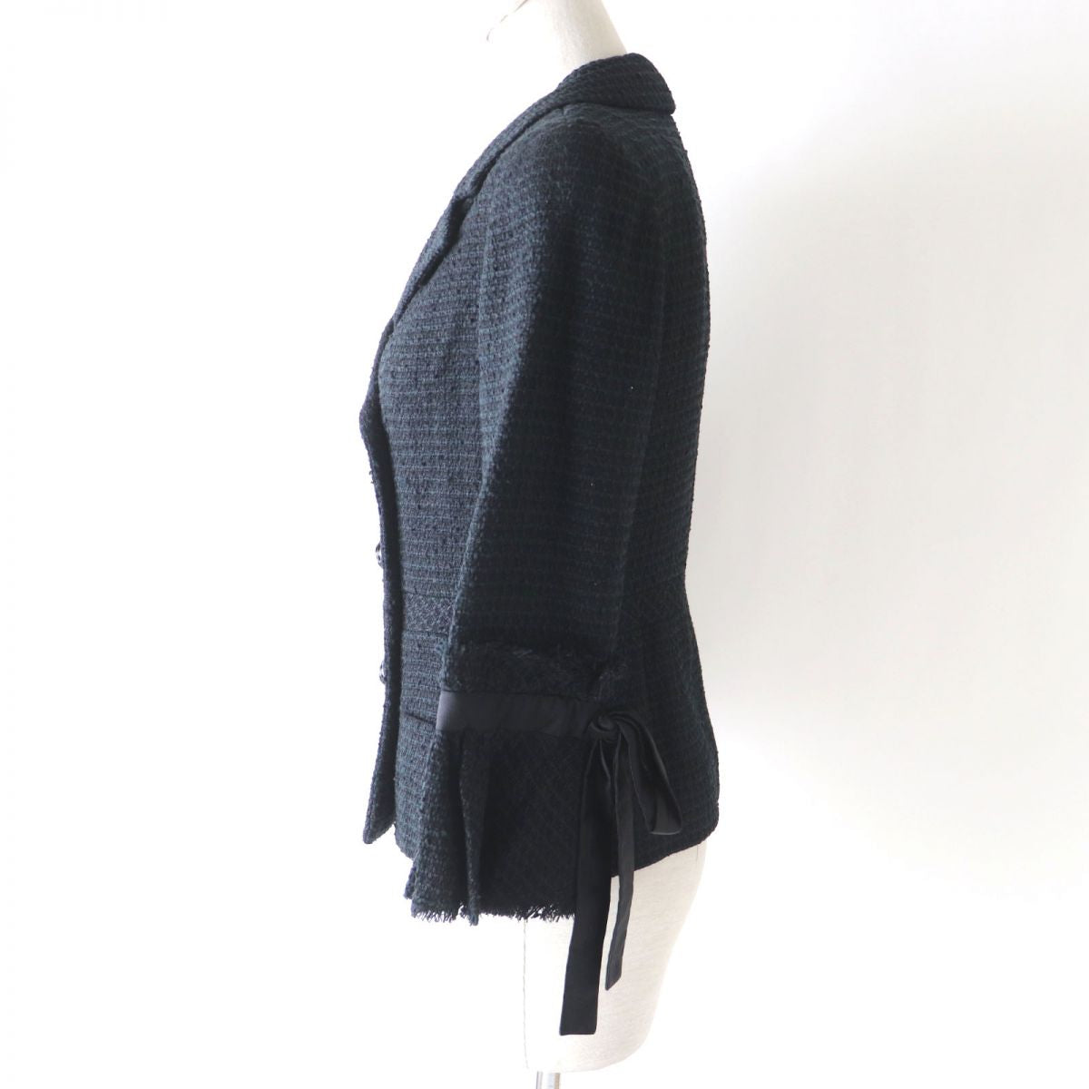 Chanel Tweed Double Jacket Silk Lining