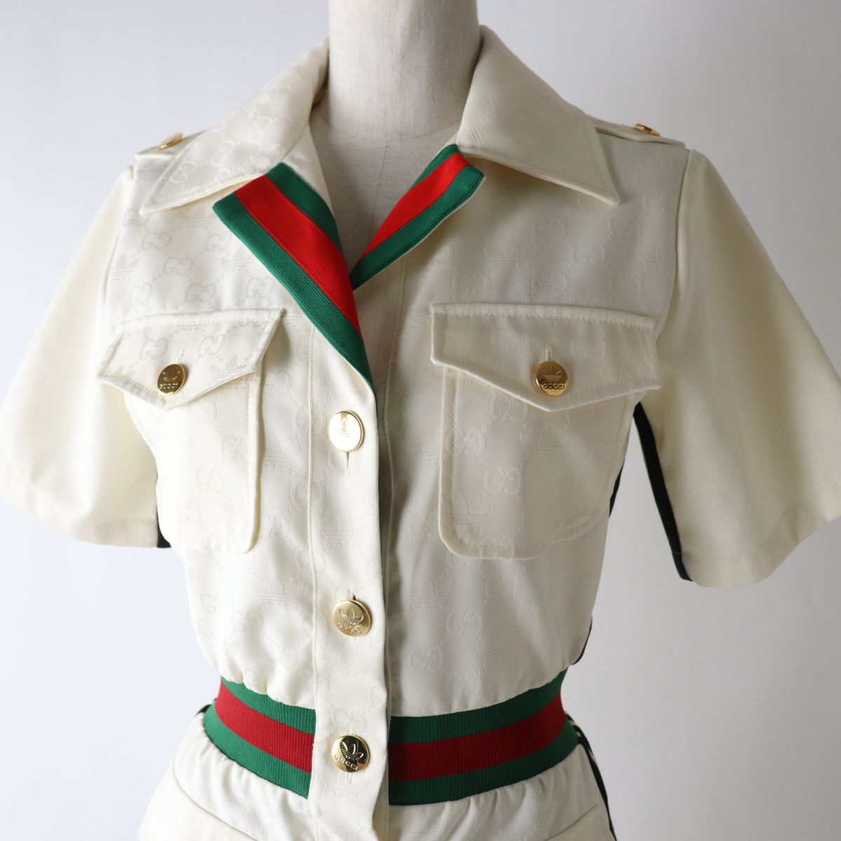 Luxury Gucci Trending 2025 Adidas Women's Short Jumpsuit White 36