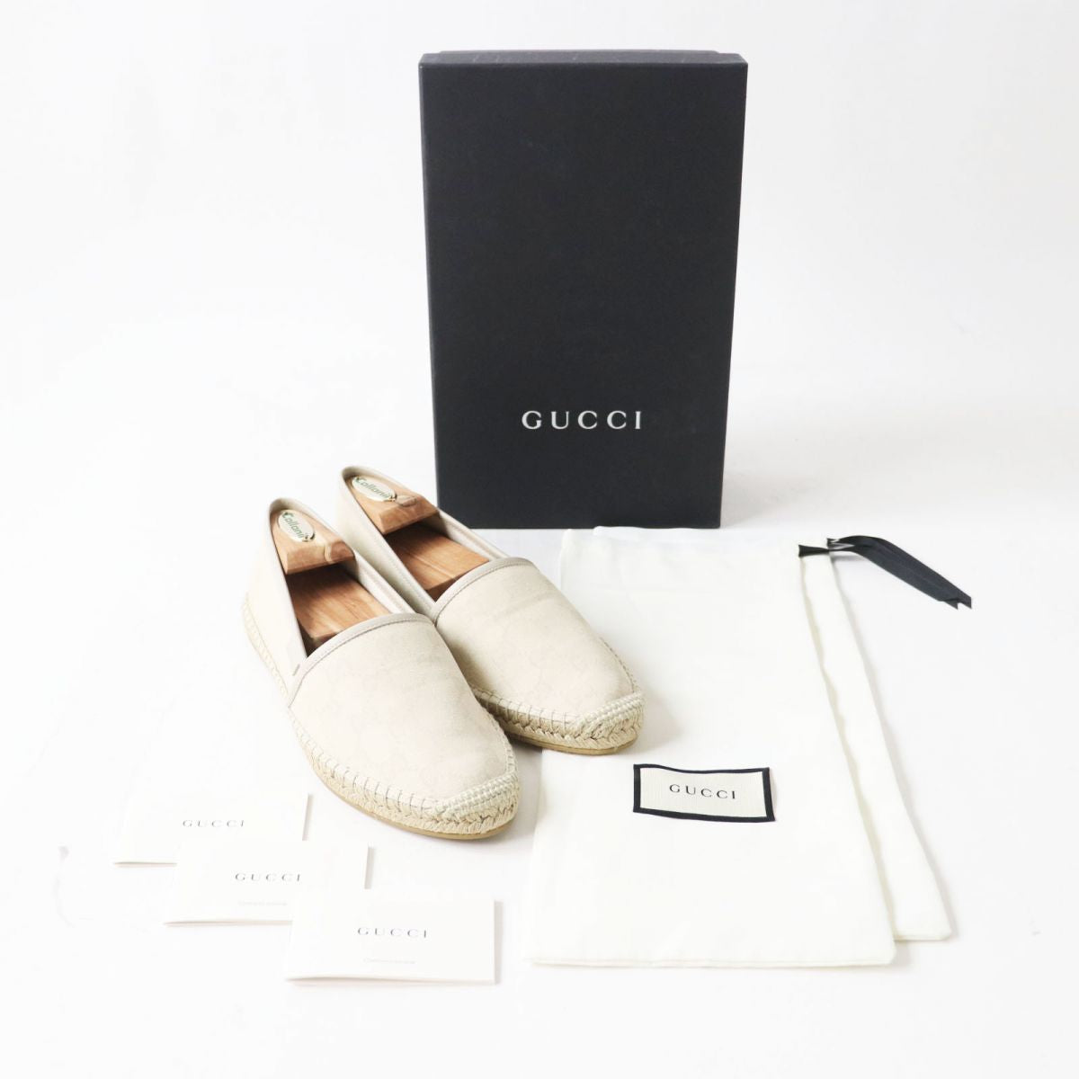 Luxury Gucci Trending 2025 GG Canvas Leather Espadrilles Slip-On Shoes