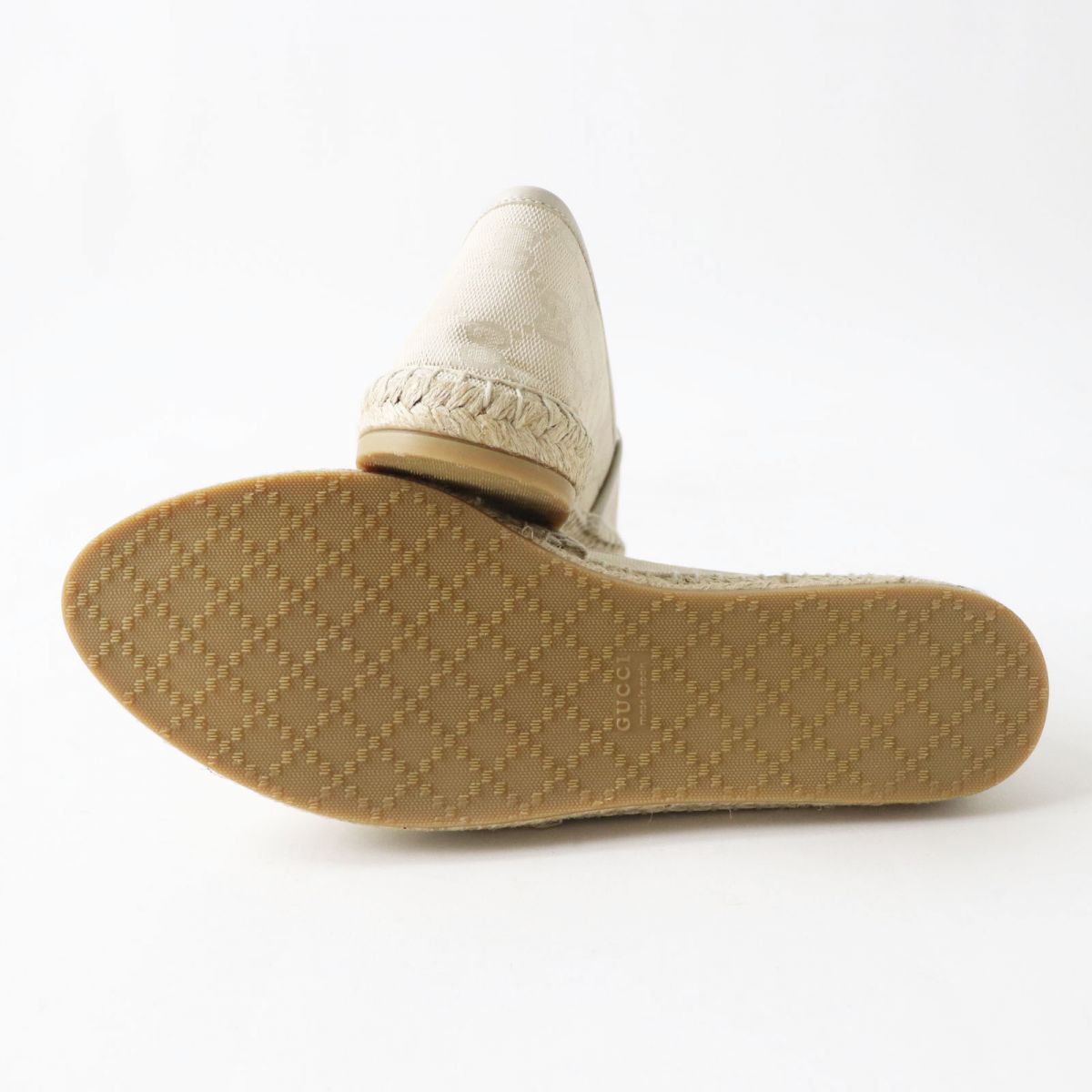 Luxury Gucci Trending 2025 GG Canvas Leather Espadrilles Slip-On Shoes