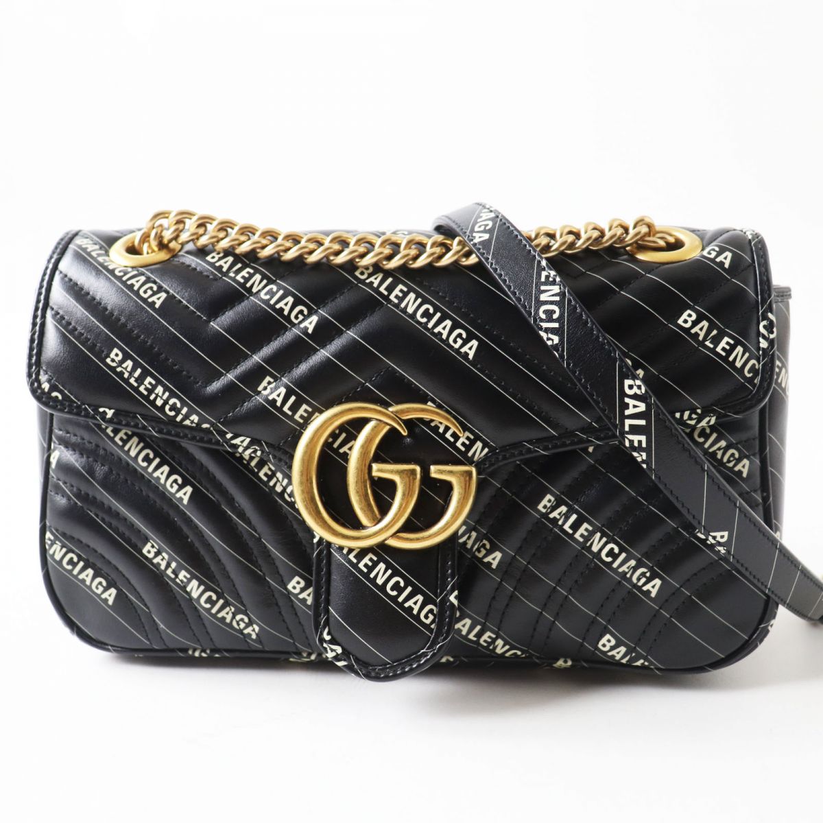 Luxury Gucci Trending 2025 GG Marmont Leather Chain Shoulder Bag