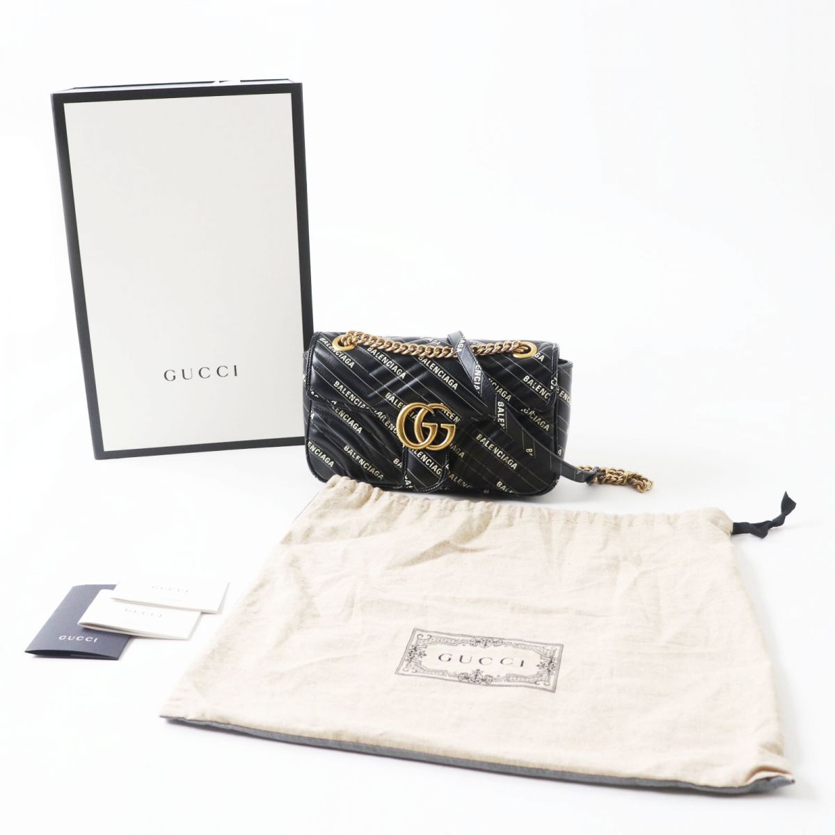 Luxury Gucci Trending 2025 GG Marmont Leather Chain Shoulder Bag