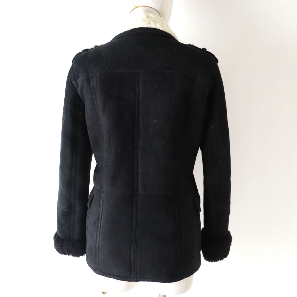 Luxury Gucci Trending 2025 Women's Shearling Coat Black White