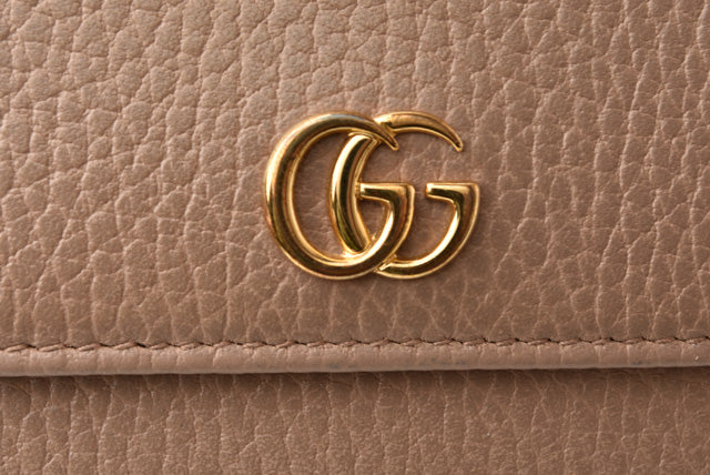 Luxury Gucci Trending 2025 Textured Leather Long Wallet 456116