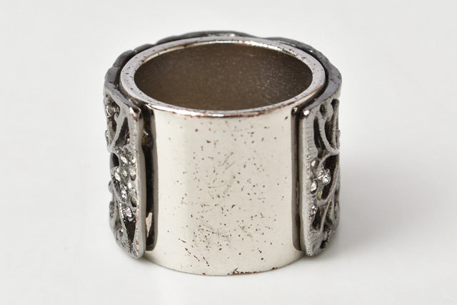Chanel Metal Pearl Ring Size 13