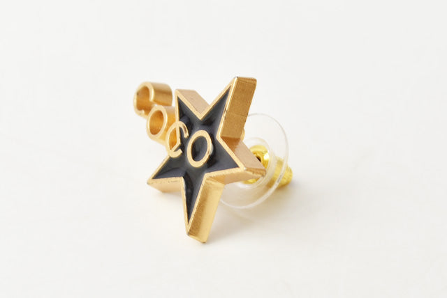 Chanel Earrings COCO/Star Black/Gold GP/Metal Clip-On