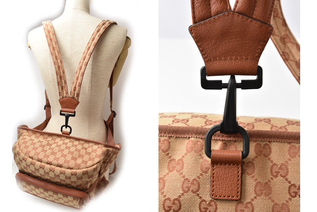 Luxury Gucci Trending 2025 Canvas/Leather Waist Pouch/Body Bag 536842