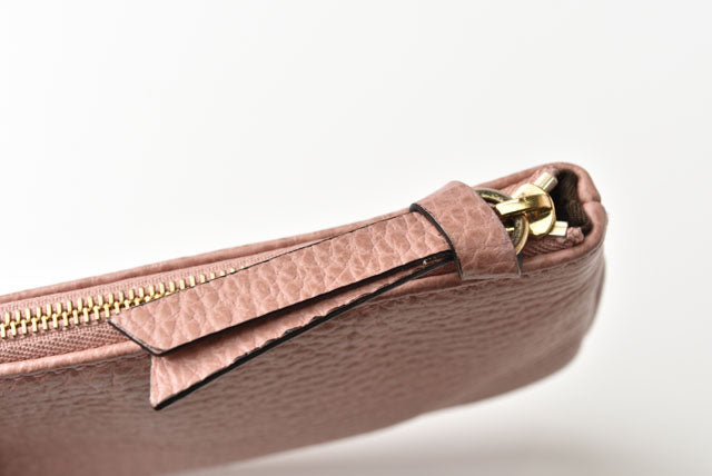 Luxury Gucci Trending 2025 Leather Key Case/Coin Case with Key Ring, Light Pink