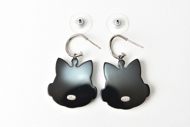 Chanel Plastic Earrings Blue/Silver